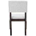 Sedia da pranzo Cabriole marrone scuro/tortora chiaro, set da 2