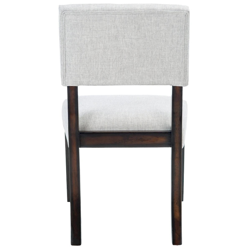 Sedia da pranzo Cabriole marrone scuro/tortora chiaro, set da 2