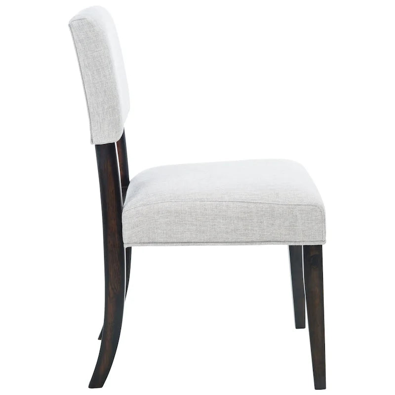 Sedia da pranzo Cabriole marrone scuro/tortora chiaro, set da 2