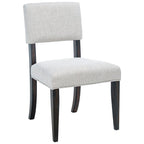 Sedia da pranzo Cabriole marrone scuro/tortora chiaro, set da 2