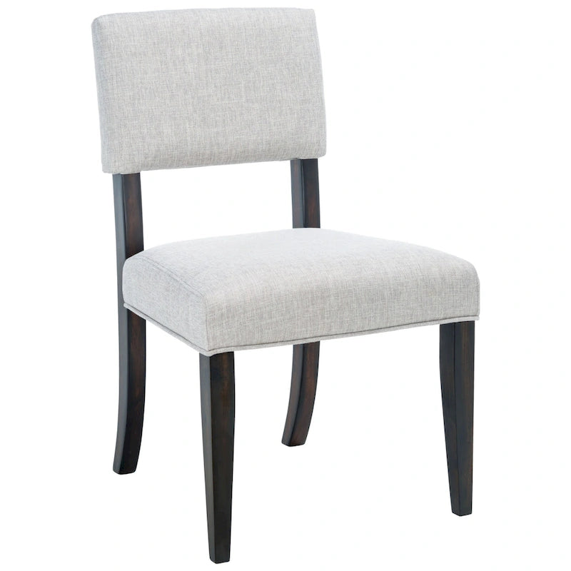 Sedia da pranzo Cabriole marrone scuro/tortora chiaro, set da 2