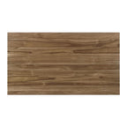 Tavolo da pranzo rettangolare in acacia naturale/bianco sporco con gambe svasate, 6 posti