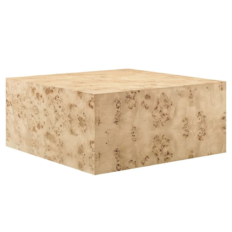 Tavolino quadrato in radica, 36"