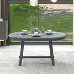 Tavolo da pranzo rotondo allungabile lavato grigio/legno naturale, 4 posti