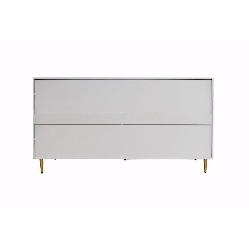 Credenza laccata opaca grigio/blu a 4 ante – 1 unità