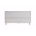 Credenza laccata opaca grigio/blu a 4 ante – 1 unità